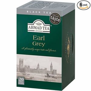 Ahmad Tea Earl Grey Tea, 20-Count Boxes (Pack of 6)