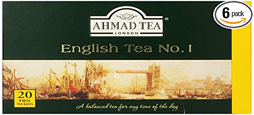 Ahmad Tea English Tea No.1, 20 count, 1.4 oz (Pack of 6)