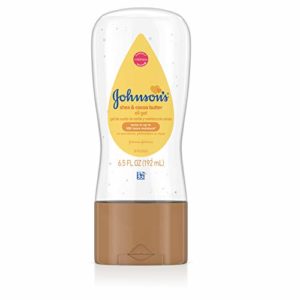 Johnson's Baby Oil Gel Enriched With Shea and Cocoa Butter, Great for Baby Massage, 6.5 fl. oz, Pack of 6 (Packaging May Vary)