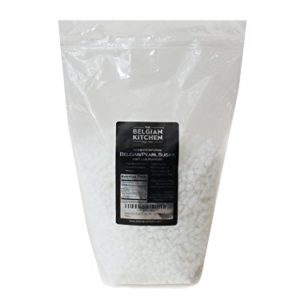 Belgian Pearl Sugar for Liege Waffles - 4LB (64oz), GREAT value, resealable pouch, authentic, imported.