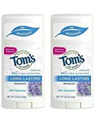 Tom's Of Maine Long Lasting Deodorant Stick, Lavender, 2.25 Ounce (Pack of 2)