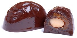 12pc Almond Stuffed Dates in Dark Chocolate