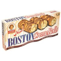 Little Debbie Boston Creme Rolls, 6-count Box