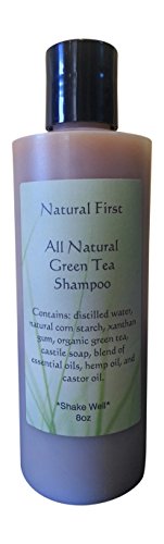 Natural First Green Tea Clarifying Shampoo for Oily Hair - Chemical, Sls, Paraben Free