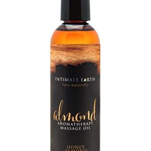 Intimate Earth Massage Oil, Almond, 4 Ounce