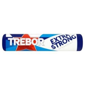 Trebor Extra Strong Spearmint Roll (10 rolls)