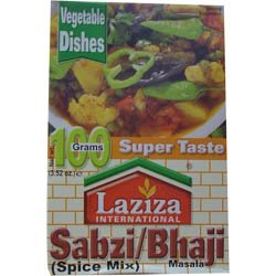 Laziza Sabzi/Bhaiji Masala 3.52oz (100g) 1-PK (Halal)