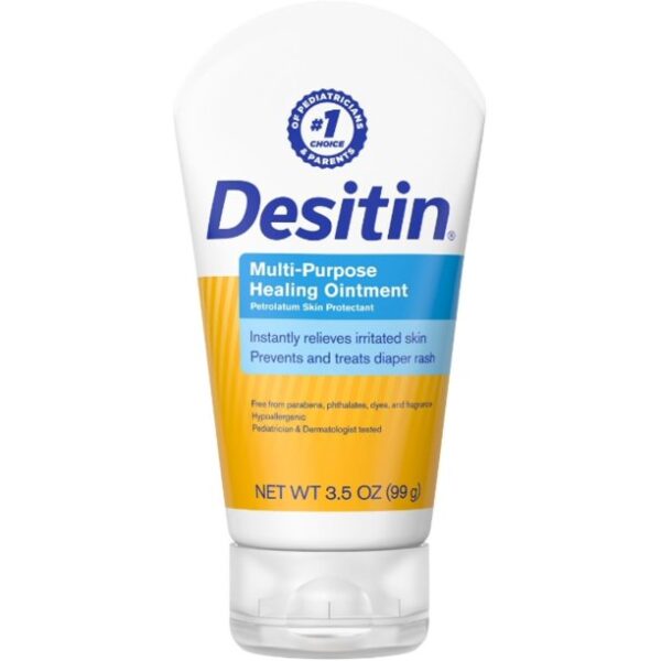 DESITIN Multipurpose Baby Diaper Rash Ointment with White Petrolatum Skin Protectant, 3.5 oz (Pack of 2)