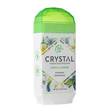 Crystal Deodorant Solid Stick 2.5 Ounce Vanilla Jasmine (Pack of 2)