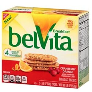 belVita Breakfast Biscuits, Cranberry Orange, 8.8 Ounce