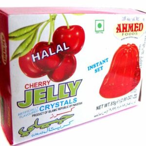 Ahmed Instant Set Cherry Jelly Crystals (Halal) - 2.99oz