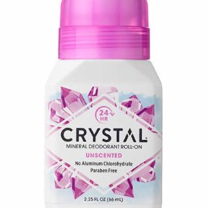 CRYSTAL BODY DEODORANT Roll-On - Unscented (2.25 fl oz) - 3 Pack