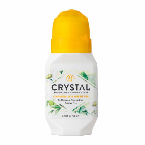 Crystal Mineral Deodorant Roll-On, Chamomile & Green Tea, 2.25 fl oz