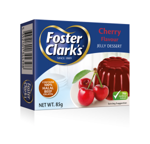 Foster Clark's Jelly Jello Halal Gelatin, Cherry, 85 Gram (Pack of 48)