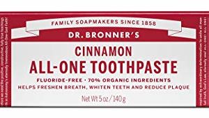 Dr. Bronner’s Peppermint Toothpaste. Fluoride-Free Natural Toothpaste with Organic Ingredients (5 Ounce).