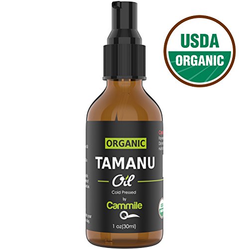 Cammile Q Tamanu Oil - Organic, Cold Pressed, Unrefined - Perfect Treatment For Psoriasis, Eczema, Acne & Scars