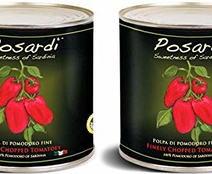 Posardi, Finely Chopped Tomatoes From Sardinia (Pack of 2), Imported from Sardinia Italy, 90 oz (each)