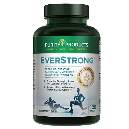 EverStrong - Muscle Matrix Blend | Creapure Creatine | Boron (FruiteX-B PhytoBoron) | CoffeeBerry Extract | Boosted with 1000 IU Vitamin D - 120 Tablets from Purity Products