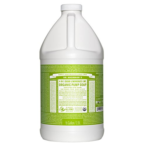 Dr. Bronner's Organic Sugar Soap - 64 oz. Refill (Lemongrass Lime)