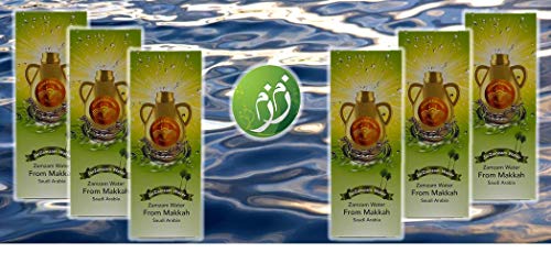 6 Bottles - 16.9Fl.Oz. of Jar Zamzam Water - From Mekkah Saudi Arabia - ماء زمزم من مكة المكرمة 6 عبوات