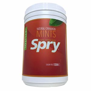Spry Xylitol Mints, Natural Cinnamon, 1200 Pieces - Breath Mints That Promote Oral Health, Increase Saliva Production, and Stop Bad Breath