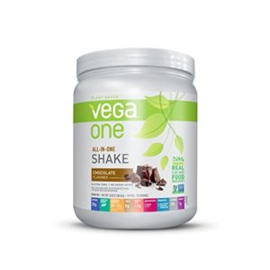 Vega One All-In-One Nutritional Shake Chocolate (1 lb, 10 Servings) - Plant Based Vegan Protein Powder, Non Dairy, Gluten Free, Non GMO