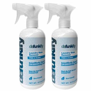 Defunkify Natural Laundry Stain Remover, Enzyme-Base Cleaner, Color Safe, Unscented, Free & Clear Stain Remover - 16 FL (2PK)