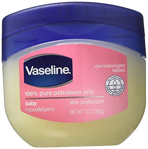 Vaseline 100% Pure Petroleum Jelly, Baby Skin Protectant, 13 Oz,Pack of 4