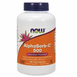 Now Supplements, AlphaSorb-CTM 500 mg with Threonic Acid & Alpha Lipoic Acid Enhanced, 180 Veg Capsules