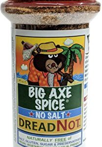 Big Axe Spice DREADNOT - Sodium Free Jamaican Jerk/Caribbean Seasoning Spice Blend/FREE of Salt, Sugar, Gluten and Preservatives~ Vegetarian Vegan Paleo Kosher & Halal Friendly