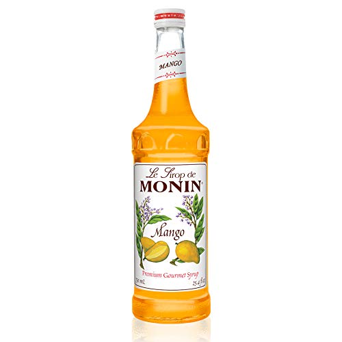 Monin - Mango Syrup, Tropical and Sweet, Great for Cocktails, Sodas, and Lemonades, Gluten-Free, Vegan, Non-GMO (750 ml)