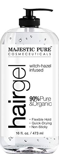 Hair Gel for Men & Woman - Styling with Organic Aloe Vera & Witch Hazel - 16 fl oz