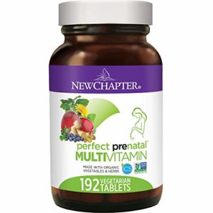 New Chapter Prenatal Vitamins, 192 ct, Organic Non-GMO Ingredients - Eases Morning Sickness with Ginger, Best Prenatal Vitamins Fermented with Wholefoods for Mom & Baby - (Packaging May Vary)