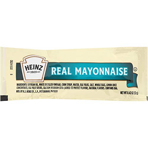 Heinz Mayonnaise Single Serve (0.4 oz Packets, Pack of 200)