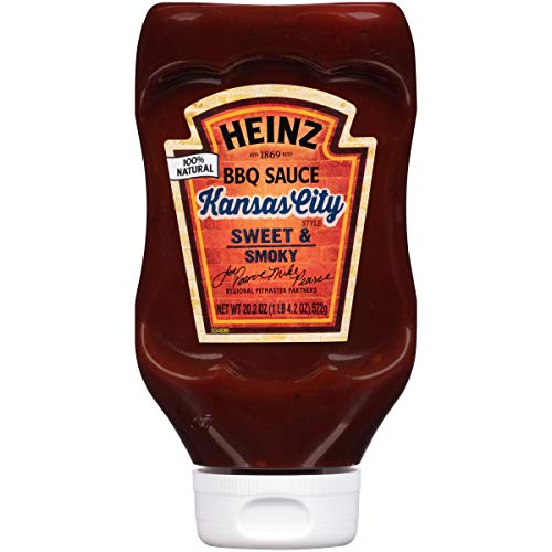 Heinz Kansas City Style Sweet & Smoky BBQ Sauce, 20.2 oz Bottle
