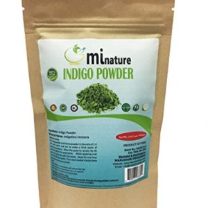 Natural Indigo Powder -Indigofera Tinctoria, Rajsrhani Indigo Powder for hair dye, Natural hair color by mi nature
