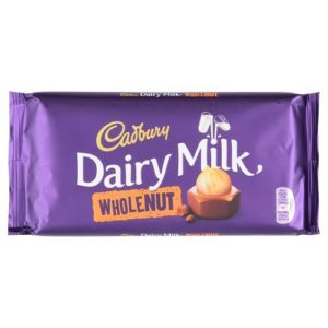 Cadbury Dairy Milk Whole Nut Bar (200g)