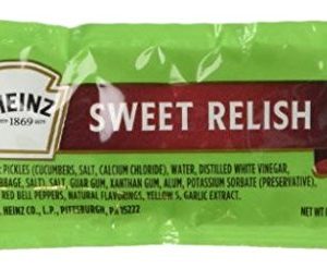 Heinz Sweet Relish Single Packs 50 Packs