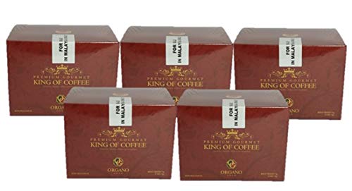 Organo Gold 5 Boxes Ganoderma Gourmet - Gourmet King Coffee (25 sachets)
