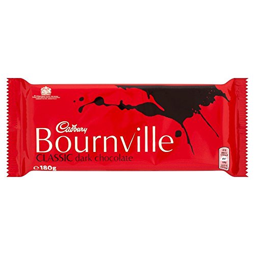 Cadburys Bournville Dark Chocolate - 180g - Pack of 6 (180g x 6 Bars)