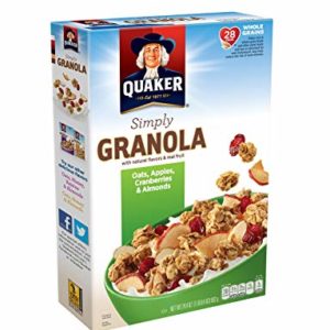 Quaker Simply Granola Cereal, Apple Cranberry Almond, 24.4 Oz