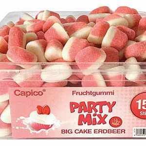 Capico Gummy Candy Halal Party Mix Big Cake Strawberries (1 x 1,05 kg)