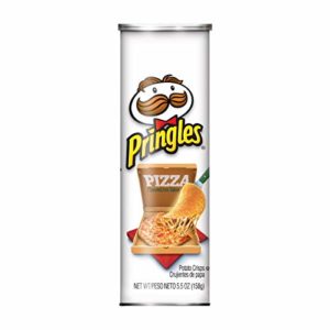 Pringles Potato Crisps Chips, Pizza Flavored, 5.5 oz Can