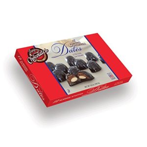 Two Boxes of 12pc Almond Stuffed Dates in Dark Chocolate