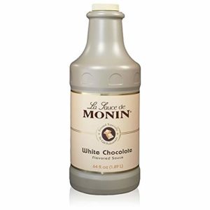 Monin - Gourmet White Chocolate Sauce, Creamy and Buttery, Great for Desserts, Coffee, and Snacks, Gluten-Free, Non-GMO (64 Ounce)