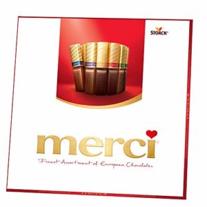 MERCI Finest Assortment of European Chocolate Candy, 7 Ounce Box, Contains Eight European Chocolate Varieties, Chocolate Candy, Assorted Candy and Sweets, Great Holiday Gift or Birthday Gift