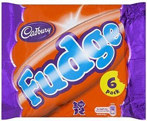 Cadbury Fudge British Chocolate Bar 6 Pack (156g)