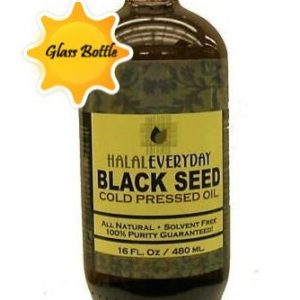 Black Seed Oil - 16 oz Glass Bottle. 100% Pure & Cold-Pressed. Unfiltered, Undiluted, Raw. Non-GMO & Vegan Nigella Sativa (Black Cumin). Hexane & preservatives Free. Dark & Potent