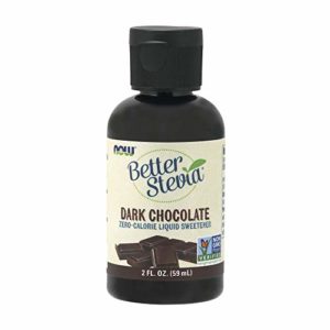NOW Foods, Better Stevia Liquid, Dark Chocolate, Zero-Calorie Liquid Sweetener, Low Glycemic Impact, Certified Non-GMO, 2-Ounce