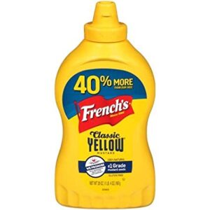 Frenchs Classic 100% Natural Yellow Mustard, 20 Ounce